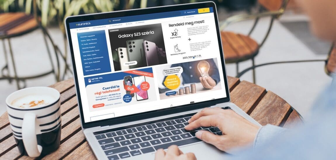 Az infláció ellenére nagyot nő az Euronics online értékesítése
