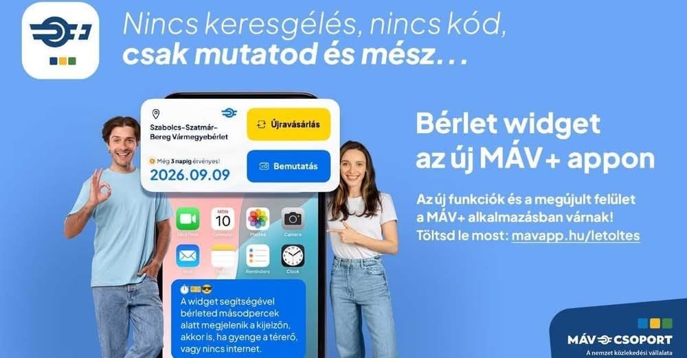 Megérkezett a MÁV+ újítása – Bérlet egy mozdulattal, akár internet nélkül